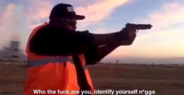who the fuck are you identify yourself nigga | image tagged in who the fuck are you identify yourself nigga | made w/ Imgflip meme maker