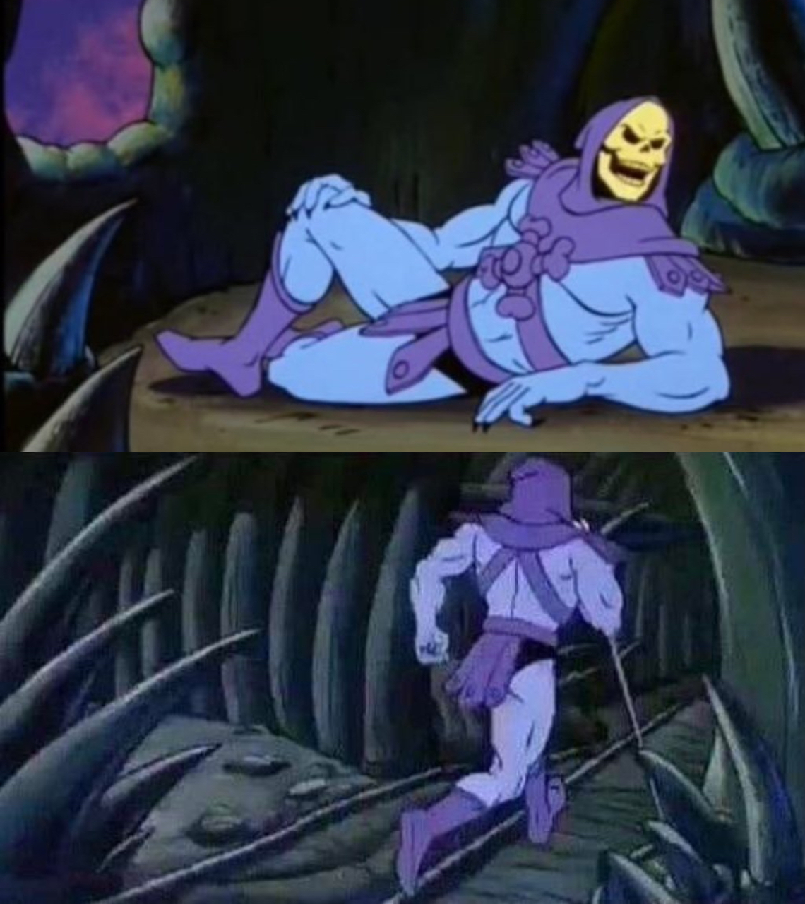 High Quality Uncomfortable Truth Skeletor Blank Meme Template
