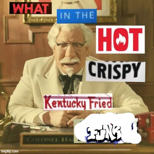 What in the hot crispy kentucky fried frick | image tagged in what in the hot crispy kentucky fried frick | made w/ Imgflip meme maker