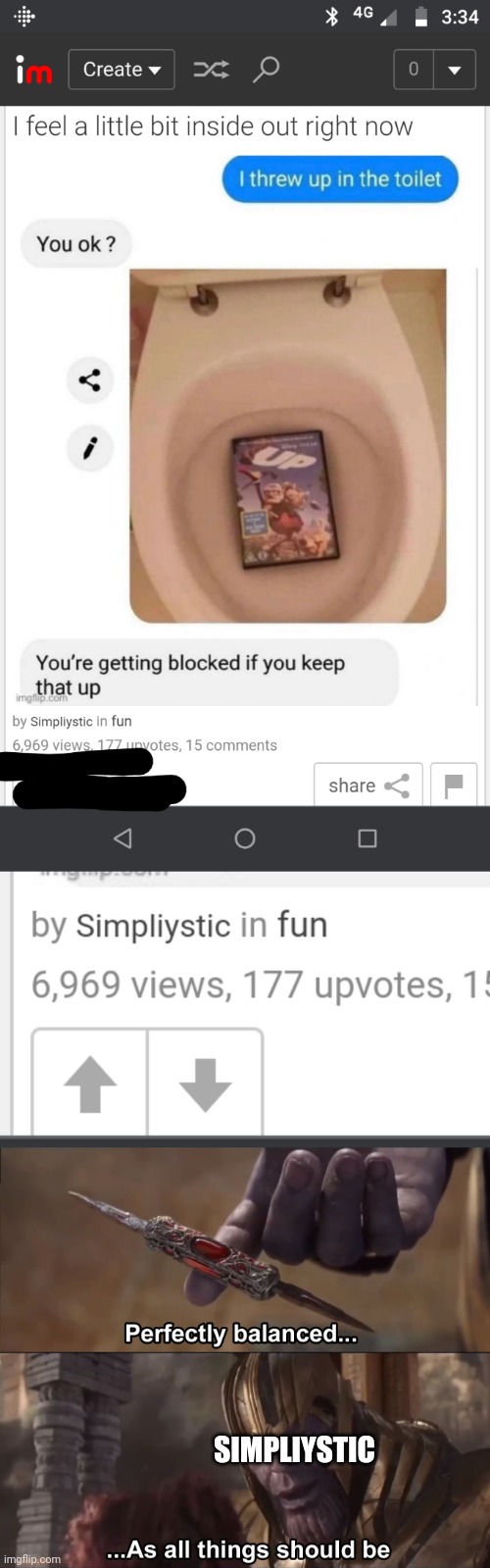 Good job. | SIMPLIYSTIC | image tagged in thanos perfectly balanced as all things should be | made w/ Imgflip meme maker