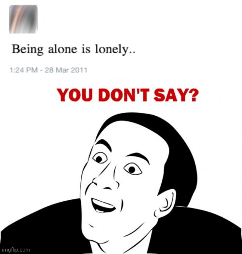 funny memes about being alone