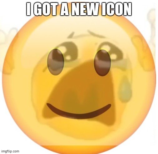 no one asked or cared | I GOT A NEW ICON | image tagged in happy emoji on the outside but crying on the inside | made w/ Imgflip meme maker