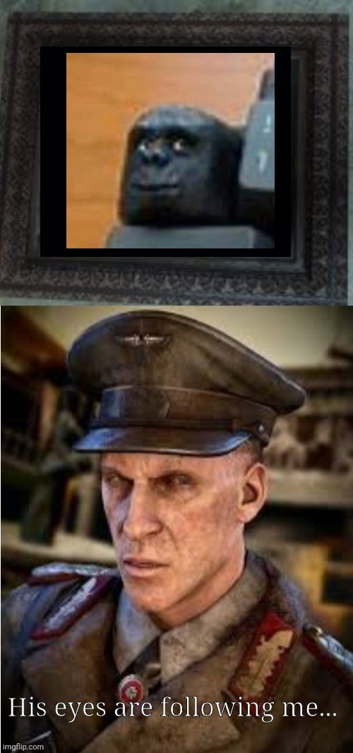 His eyes are following me | image tagged in his eyes are following me | made w/ Imgflip meme maker