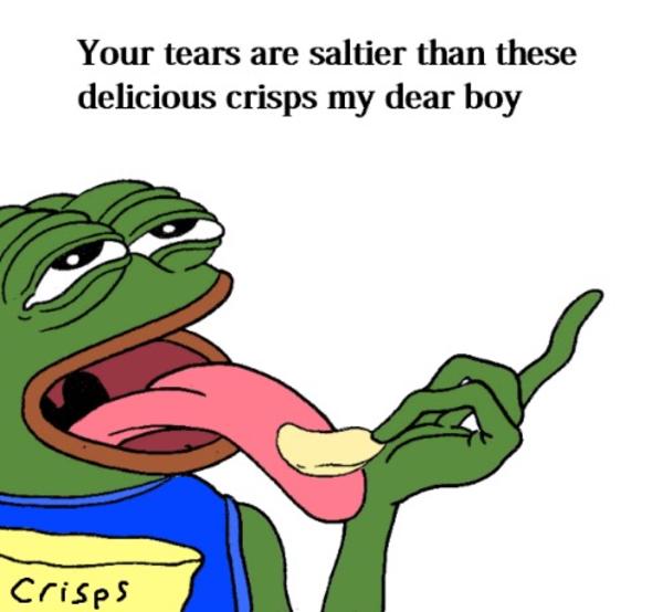 No "Pepe Crisps" memes have been featured yet. 