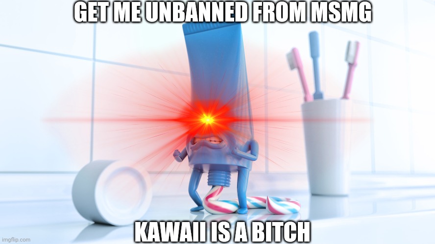 GET ME UNBANNED FROM MSMG KAWAII IS A BITCH | made w/ Imgflip meme maker