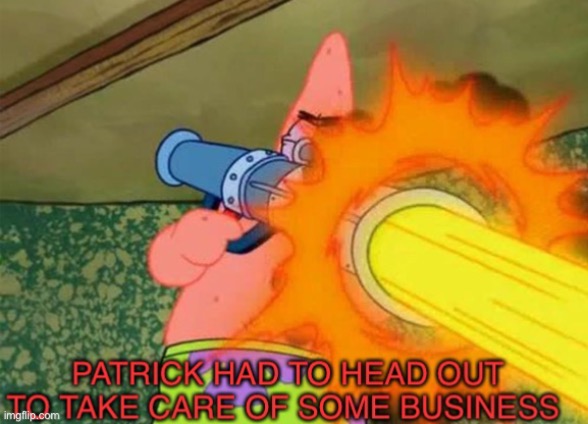 Ah yes, use with wisdom. | image tagged in patrick business,my custom templates,patrick,why are you reading this | made w/ Imgflip meme maker