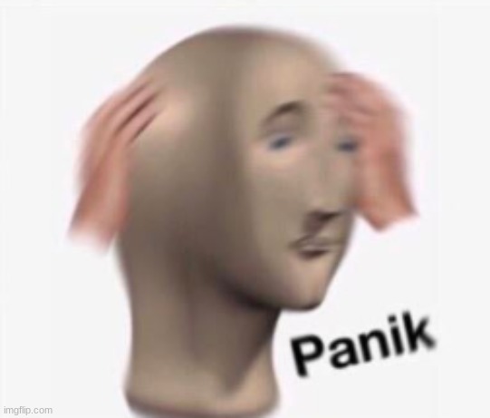 Panik single panel | image tagged in panik single panel | made w/ Imgflip meme maker