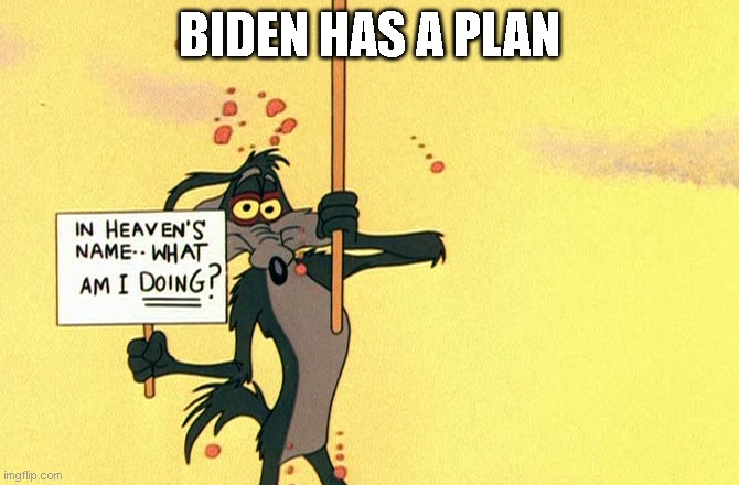 Biden plan | BIDEN HAS A PLAN | image tagged in joe biden | made w/ Imgflip meme maker