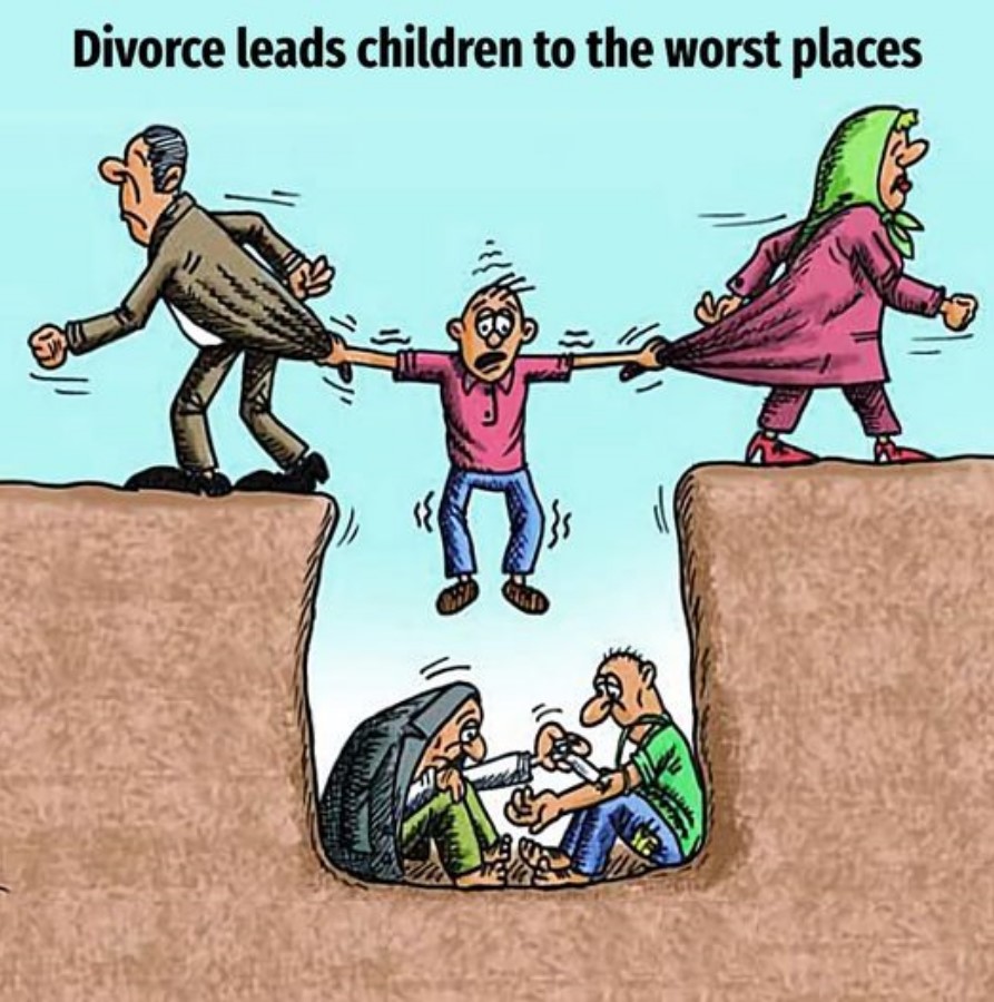 High Quality Divorce leads children to the worst places Blank Meme Template