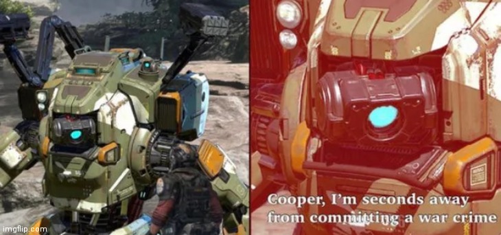 Cooper I am seconds away from committing a war crime | image tagged in cooper i am seconds away from committing a war crime | made w/ Imgflip meme maker