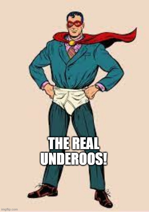 Tony Stark was Wrong | THE REAL UNDEROOS! | image tagged in underwear,superhero | made w/ Imgflip meme maker