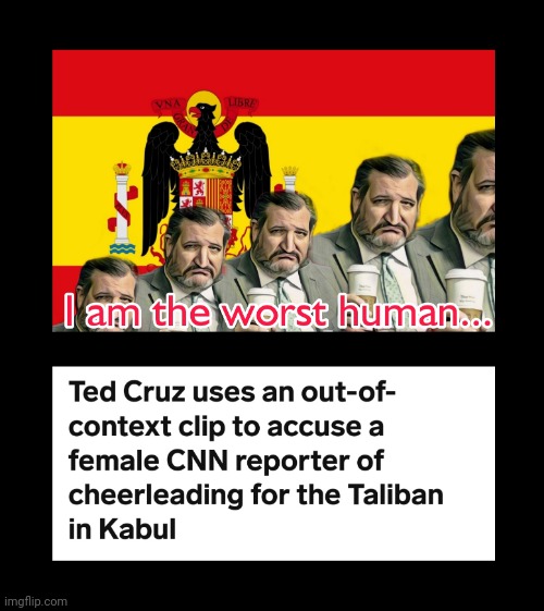 Ted Cruz | image tagged in lying ted,texas,national embarrassment,caesar,king | made w/ Imgflip meme maker