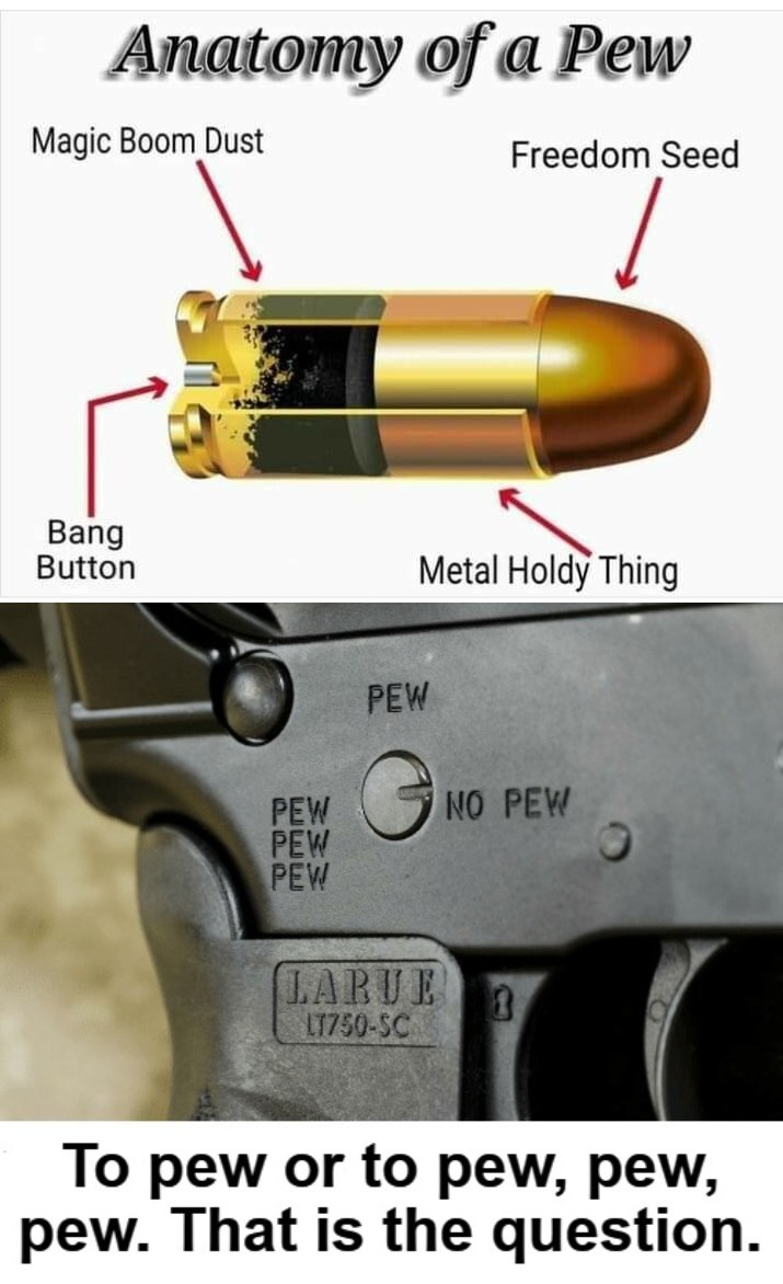 To pew, or to pew, pew, pew. That is the question. | image tagged in pew pew pew,pew,freedom seeds,gun rights,self defense,2nd amendment | made w/ Imgflip meme maker