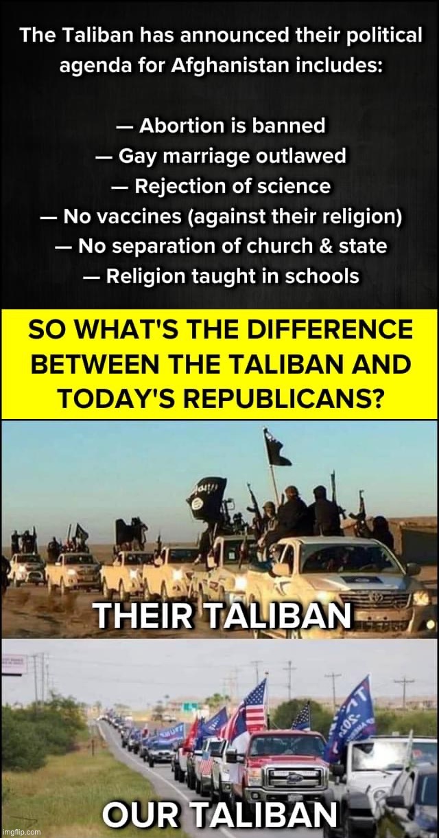 image tagged in their taliban our taliban | made w/ Imgflip meme maker