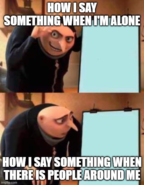 How I say something Blank Meme Template