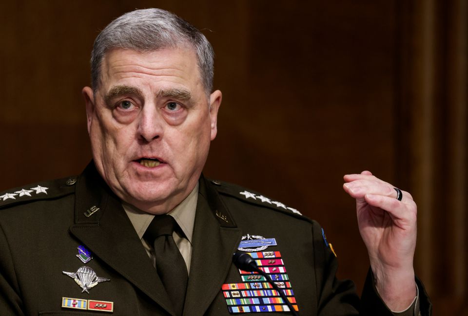 High Quality General Mark Milley Blank Meme Template