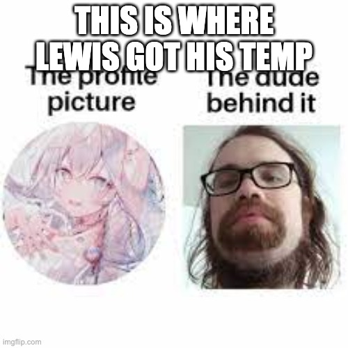 THIS IS WHERE LEWIS GOT HIS TEMP | made w/ Imgflip meme maker