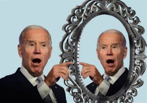 Biden reflection Blank Meme Template