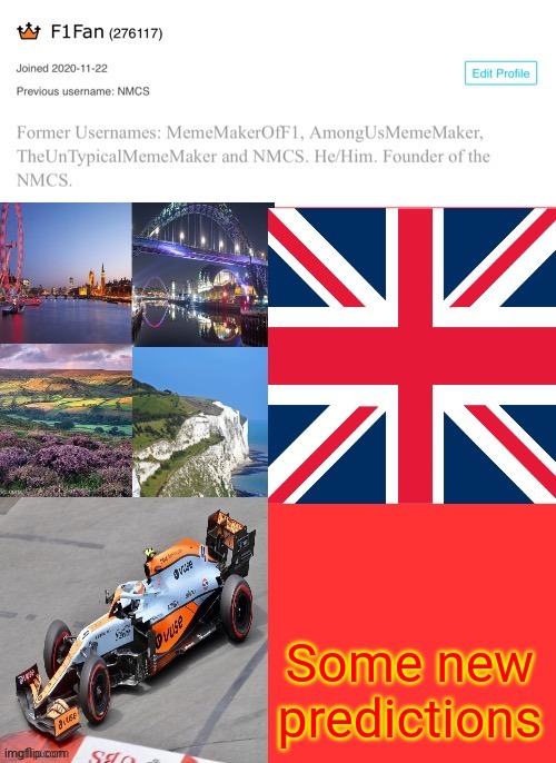 F1Fan Announcement Template | Some new predictions | image tagged in f1fan announcement template | made w/ Imgflip meme maker