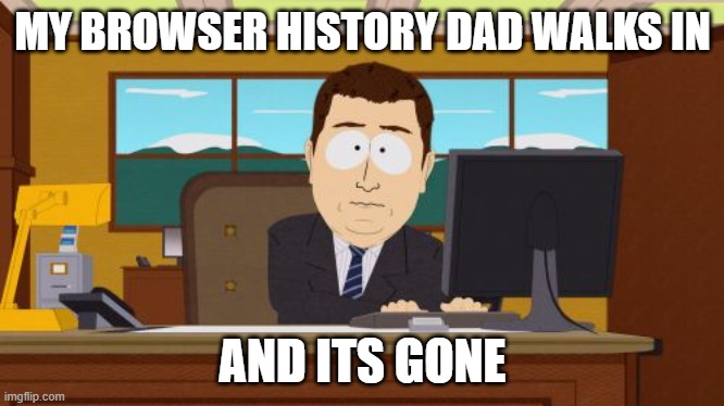 Aaaaand Its Gone | MY BROWSER HISTORY DAD WALKS IN; AND ITS GONE | image tagged in memes,aaaaand its gone | made w/ Imgflip meme maker