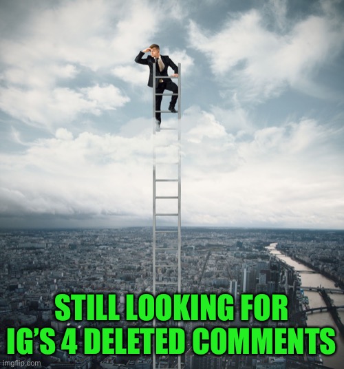 searching | STILL LOOKING FOR IG’S 4 DELETED COMMENTS | image tagged in searching | made w/ Imgflip meme maker