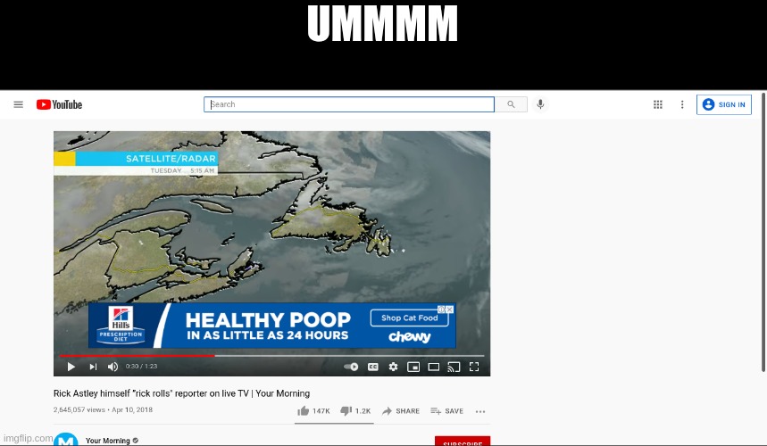 the ad | UMMMM | made w/ Imgflip meme maker
