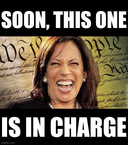 Soon, the U.S.A. will be run by a woman who laughs hysterically every time she is interviewed. | SOON, THIS ONE; IS IN CHARGE | image tagged in kamala harris,democrat party,communists,incompetence,government corruption,election fraud | made w/ Imgflip meme maker