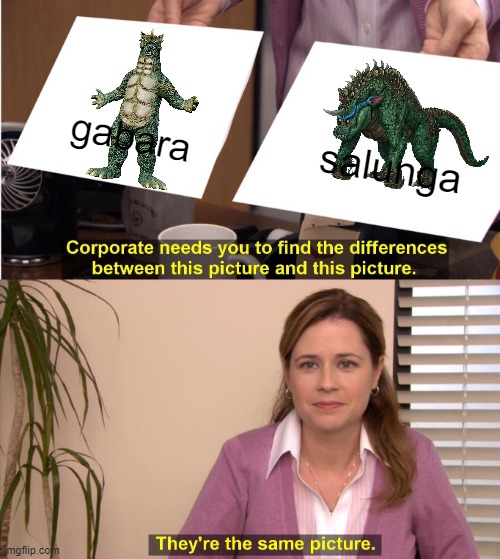 Gabara and Salunga meme | gabara; salunga | image tagged in memes,they're the same picture,gabara,salunga,text | made w/ Imgflip meme maker