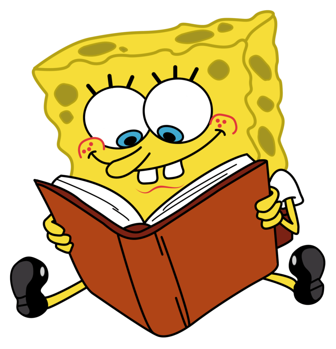 Spongebob reading Blank Meme Template