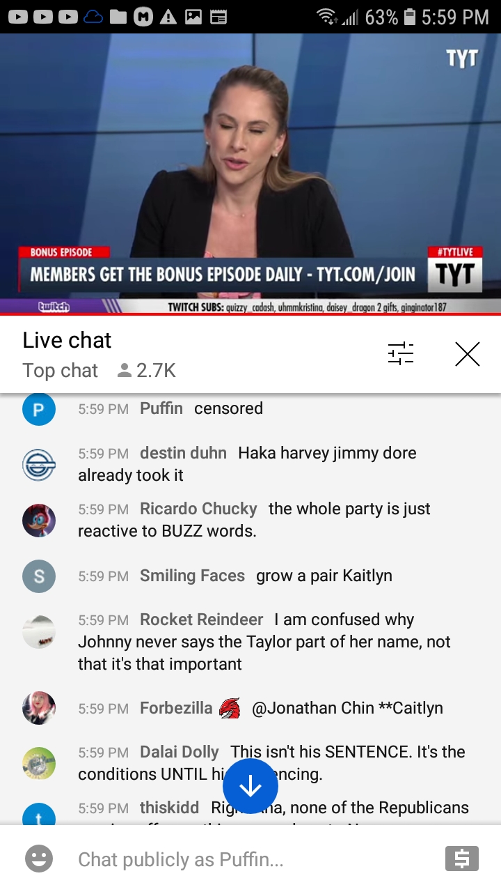 TYT deleting my livechat but allowing transphobia 7-14-21 #9 Blank Meme Template