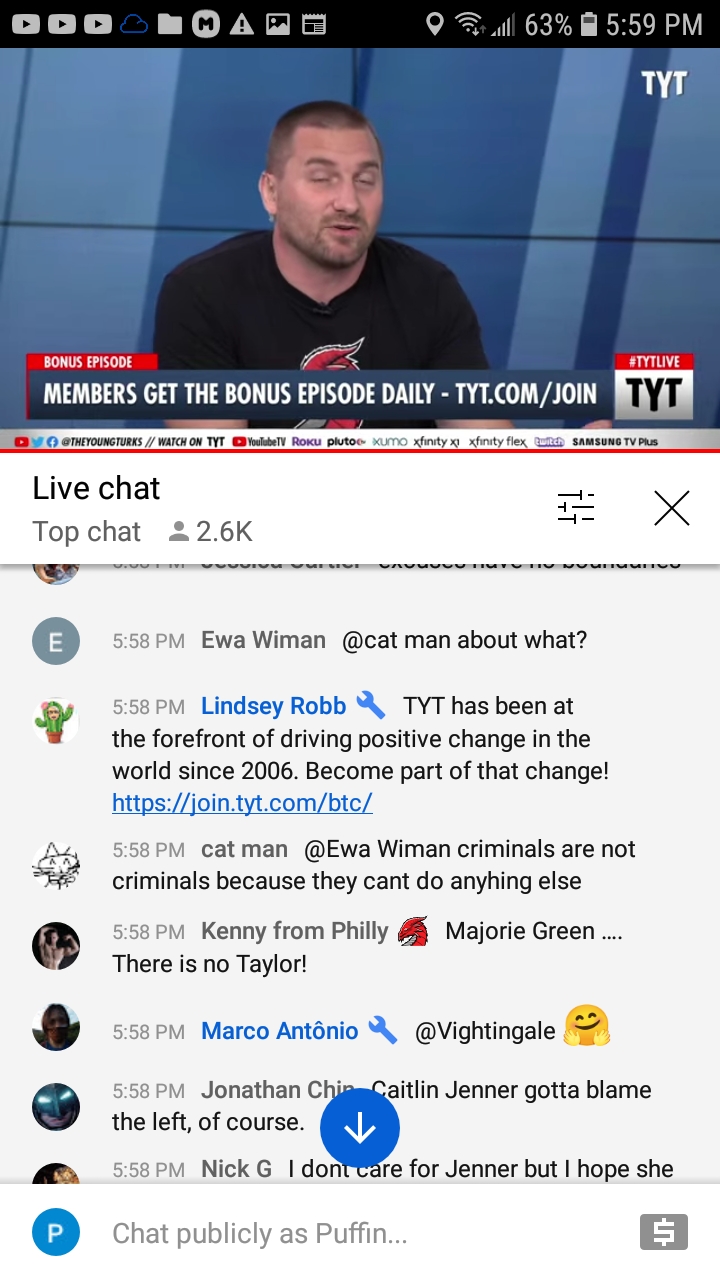 TYT deleting my livechat but allowing transphobia 7-14-21 #11 Blank Meme Template