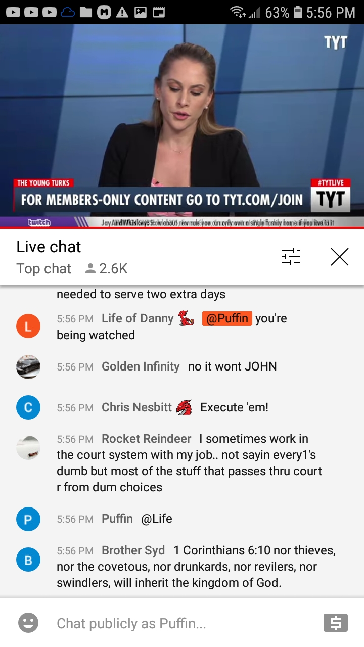 High Quality TYT deleting my livechat but allowing transphobia 7-14-21 #20 Blank Meme Template