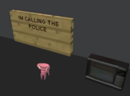 NUGGET'S CALLING THE POLICE Blank Meme Template