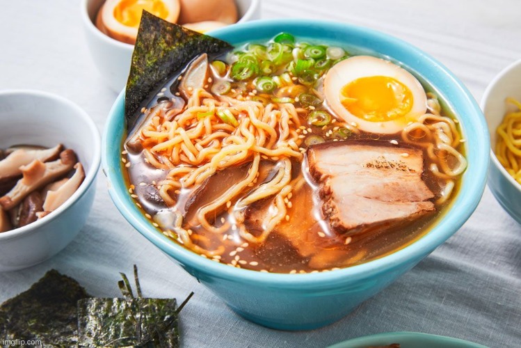 just a bowl of ramen nothing to see here | image tagged in ramen | made w/ Imgflip meme maker