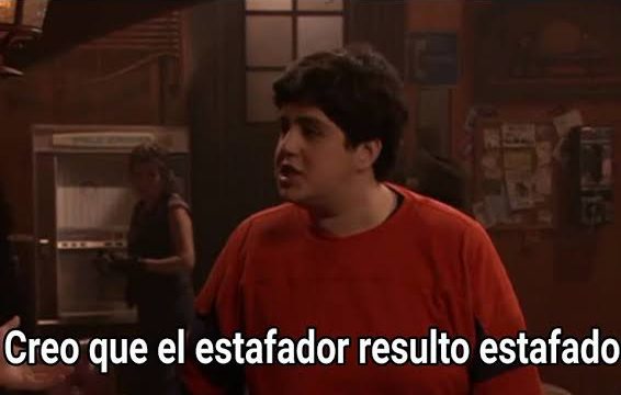 Creo que el estafador resulto estafado Blank Meme Template