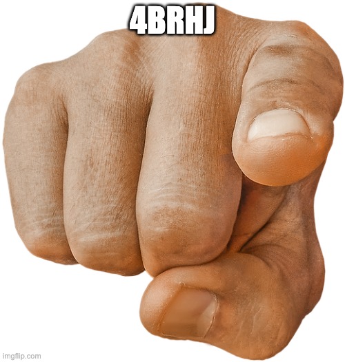 pointing finger | 4BRHJ | image tagged in pointing finger | made w/ Imgflip meme maker