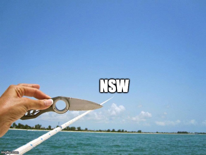Cut loose | NSW | image tagged in cut loose,nsw,covid-19,australia,covid,covid19 | made w/ Imgflip meme maker
