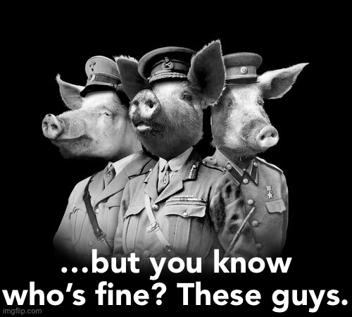 Funny how that always happens | …but you know who’s fine? These guys. | image tagged in war pigs,warmongerers,afghanistan,afghan war,neo-cons,pigs | made w/ Imgflip meme maker