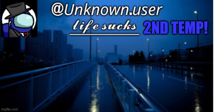 unknown.user 2 | 2ND TEMP! | image tagged in unknown user 2 | made w/ Imgflip meme maker