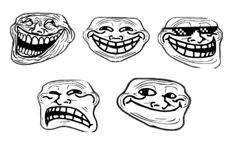 High Quality Trollface pack PLUS Blank Meme Template