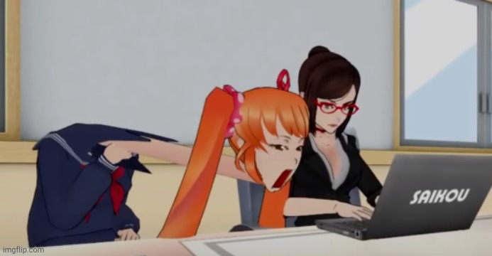 Osana staring at the pc | image tagged in osana staring at the pc | made w/ Imgflip meme maker
