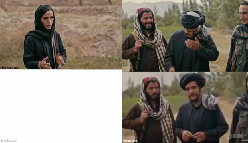 Taliban interview Blank Meme Template