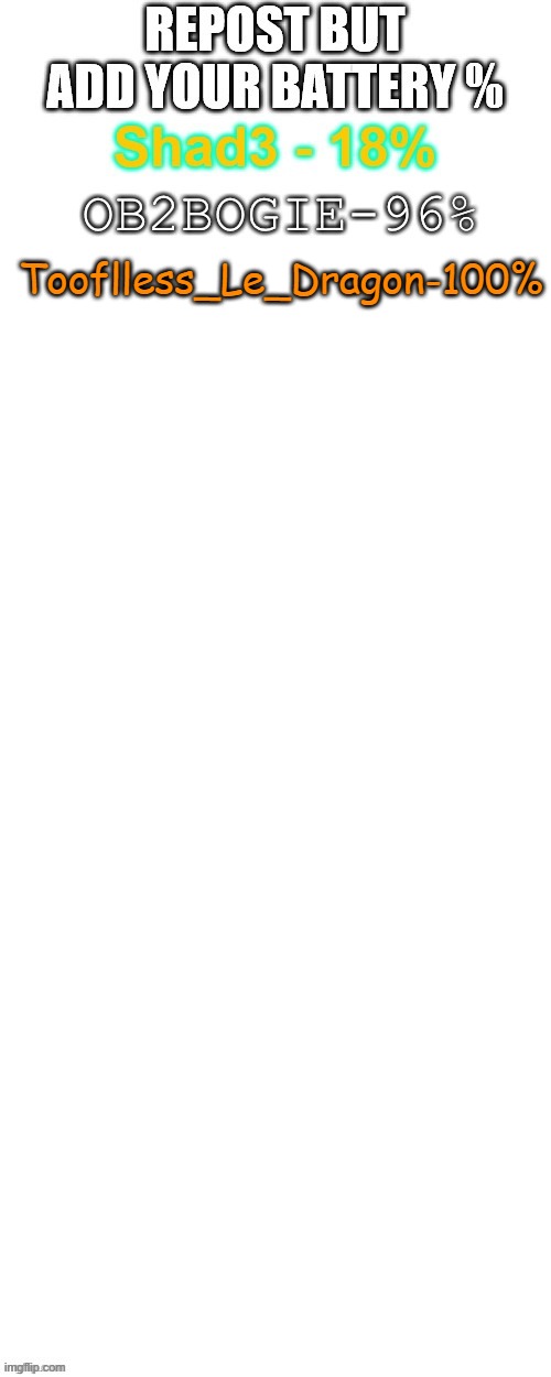 Tooflless_Le_Dragon-100% | made w/ Imgflip meme maker