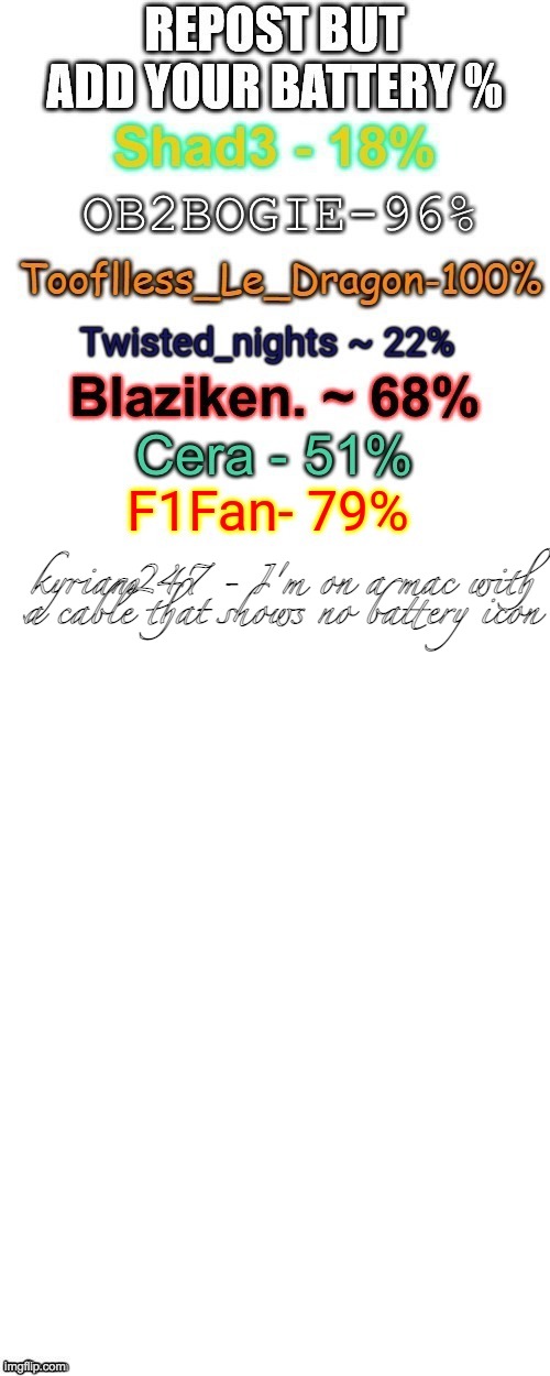 e | kyrian247 - I'm on a mac with a cable that shows no battery icon | image tagged in e | made w/ Imgflip meme maker