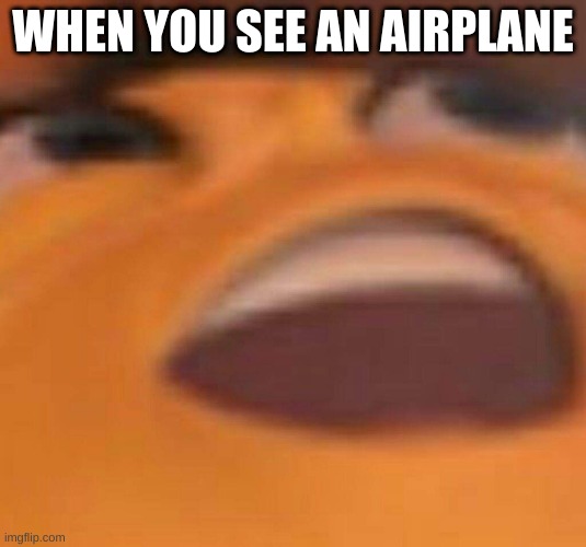 berry bee benson on crack | WHEN YOU SEE AN AIRPLANE | image tagged in berry bee benson on crack | made w/ Imgflip meme maker