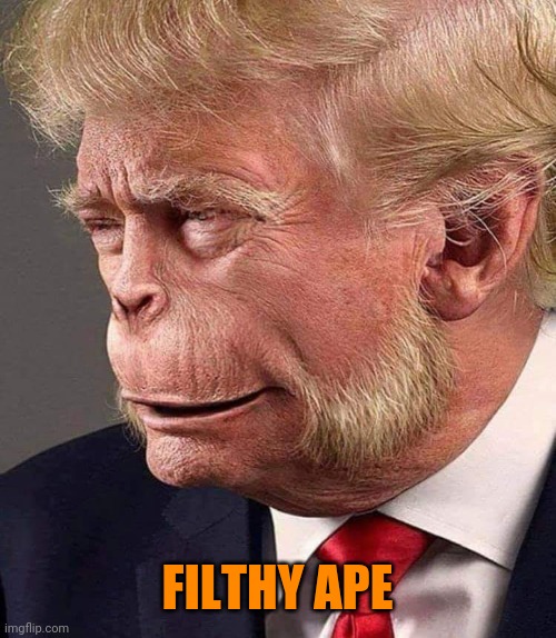 Planet of the Trumps | FILTHY APE | image tagged in planet of the trumps | made w/ Imgflip meme maker