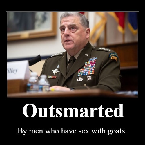Outsmarted by men who have sex with goats. | image tagged in goat love,full retard,never go full retard,gomer pyle,demotivationals,demotivational week | made w/ Imgflip meme maker