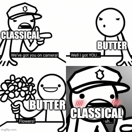 their date | image tagged in classical,butter,ships,relationships,flowers,asdfmovie | made w/ Imgflip meme maker