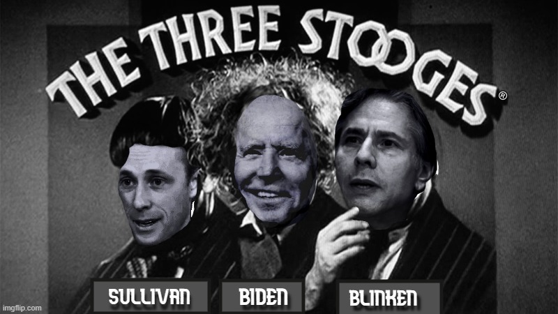 Three Stooges | image tagged in joe biden | made w/ Imgflip meme maker
