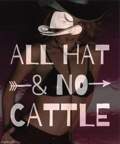 Kylie all hat no cattle Blank Meme Template